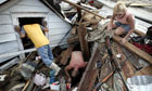 The aftermath of Hurricane Katrina
