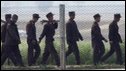 North Korean soldiers on border with China, near Chinese city of Dandong - 26/5/2009 