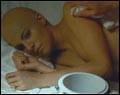 Sienna Miller bald in the film Camille